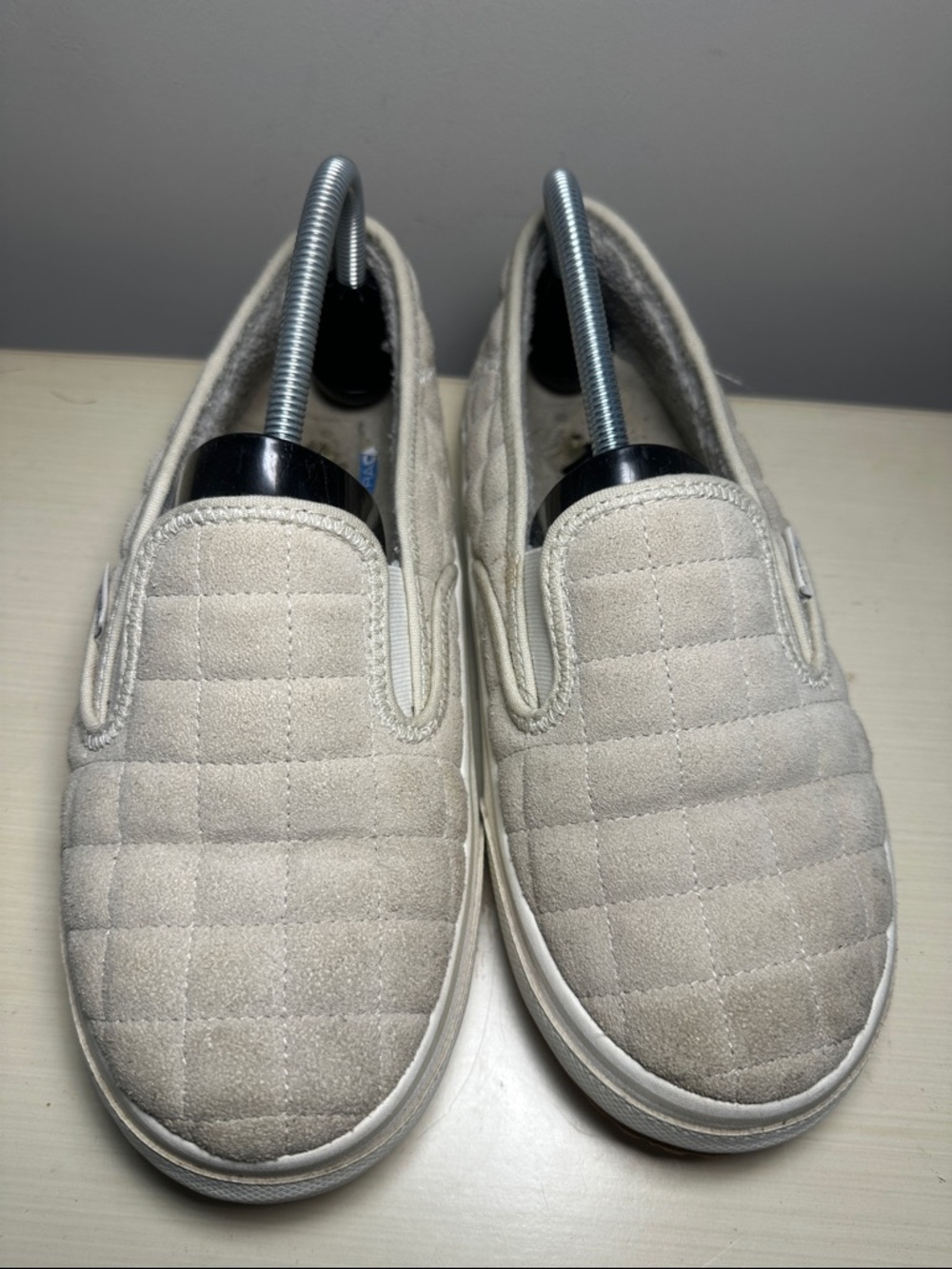 Vans Quilted Slip-On cream slippers